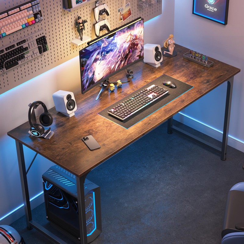 Huuger Computer Desk, 40 Inch Office Desk, Gaming Desk with