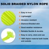 sourcing map Solid Braid Nylon Rope 1/8 Inch 50 FT