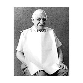 TIDI Products TID 920462 Bib, Slipover, White, 18" x 30" (Pack of 150)