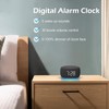 Reloj despertador y máquina de ruido blanco con luz nocturna