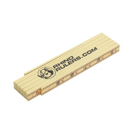 MARSHALLTOWN Rhino Ruler, Folding Engineer's Scale Ruler, Washable Fiberglass, 6645