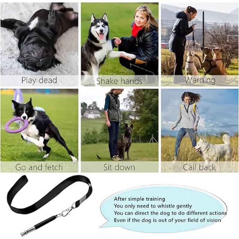Sarini 2 Pack Dog Whistle, Dog Whistles For Recall, Ultrasonic