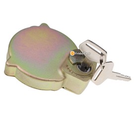 FridayParts Hydraulic Oil Tank Cap With 2 Keys 17A-60-11310 17A6011310 Compatible for Komatsu PC200-6 PC210-6 PC220-6 PC240-6 PC200-8 PC400-8 PC800-8 Excavator Replacement
