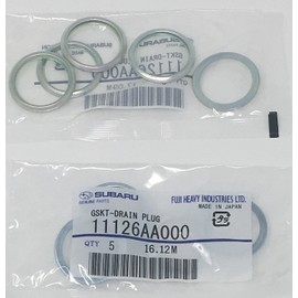 Subaru Oil Drain Plug Crush Gasket (Set of 10) - 11126AA000 - Genuine OEM