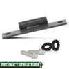 LQI 8pack Body Side Door Hinge with 16PCS Screws Compatible