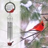 Cardinal Memory Windchime - Loss of Loved One - Enameled