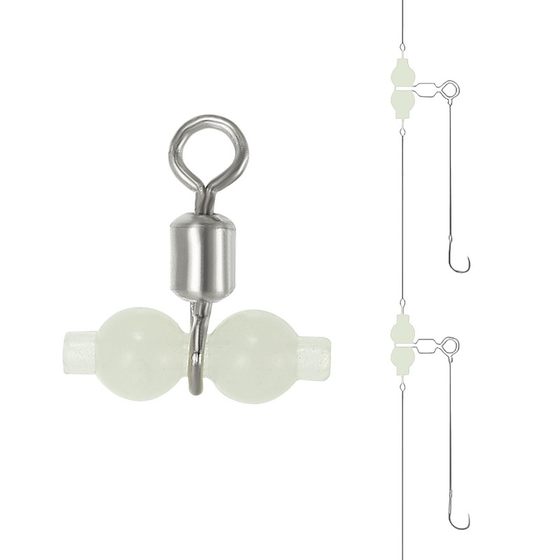 PATIKIL 20 Pack 3-Way Swivel Cross Line T-Turn Rolling Terminal