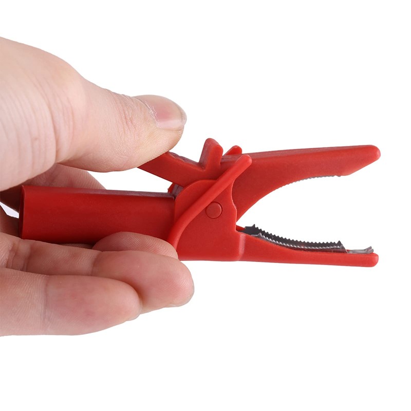 Haosie 2pcs Insulated Crocodile Clips, Crocodile Clip for 4 MM