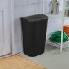 Sterilite 11.3 Gallon D Shape Flat Side Lift Top Lid