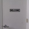 CrownVinyl.com WELCOME Door Sign Vinyl Decal Sticker - Door Window