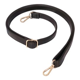 Bag Strap, Shoulder Bag Strap, Handbag Lengthen Handles 67-125cm, Leather Shoulder Strap Shoulder Straps for Bags Adjustable Leather Belt Leather Purse Strap for Purse Crossbody Handbags (Black)