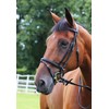 Gallop Padded Bridle and Rubber Reins set (Brown, Cob)