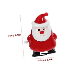 KOMBIUDA 6pcs Christmas Wind Up Fun Party Prank Favors for Xmas Celebrations Creative Santa Design Safe and Easy to Use for Stocking Stuffers and Holiday Decorations
