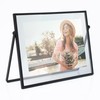 MIMOSA MOMENTS Black Metal Floating 5x7 Picture Frame, Tabelop Photo