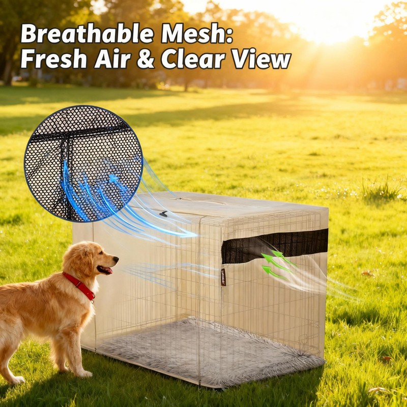 HiCaptain Dog Crate Cover 36.0" L x 23.0" W x