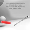 FutureHight 50 Pieces 45 Degree Vinyl Plotter Blades for Graphtec