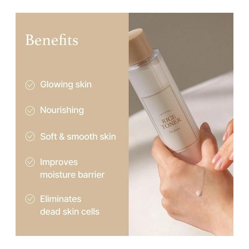 I'm from Rice Toner, Milky Toner for Glowing Skin, 77.78%
