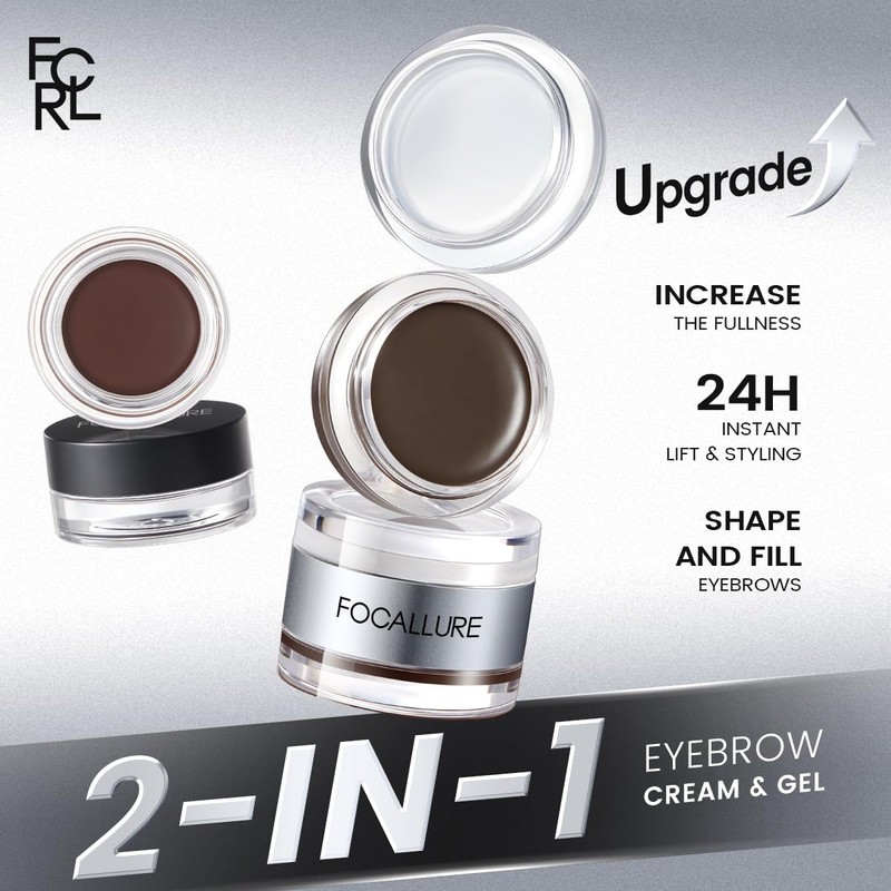 Eyebrow Pomade, Waterproof 16HR, Vegan (BR01 Coffee Brown)