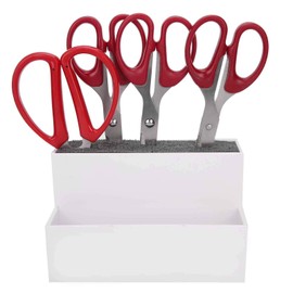 Hairdressing Scissors Storage Box Organizer with Large Capacity for Salon, Barber Shop, Material (White),Salon and Spa Equipment