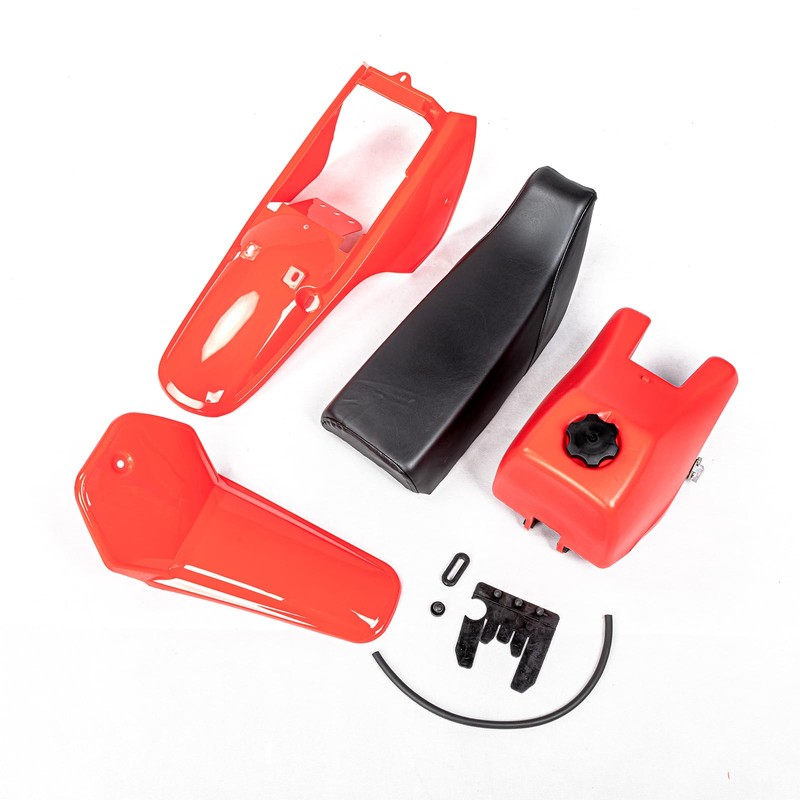 SUNQIAO PW80 Plastic Kit, Tank Seat Gas Cap Petcock for
