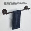 Towel Bar Copper Retro Space Saving 40CM Multifunctional Tilt Proof