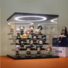 DORYBEN Acrylic Display Case with Adjustable LED Light, 5 Tier