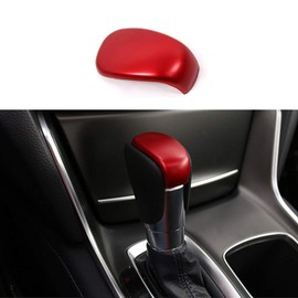 Ramecar Gear Shift Knob Shifter Trim for Honda Accord 10th 2018 2019 2020 2021 2022, ABS Red 1pc