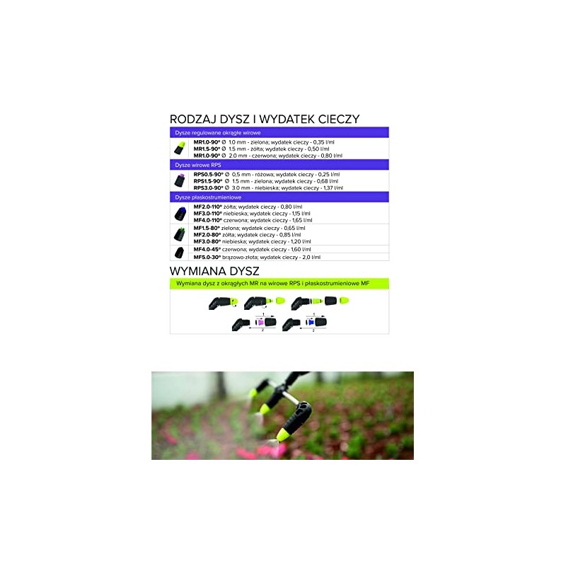 Marolex, Set of 5 nozzles, tip, atomiser, sprinkler