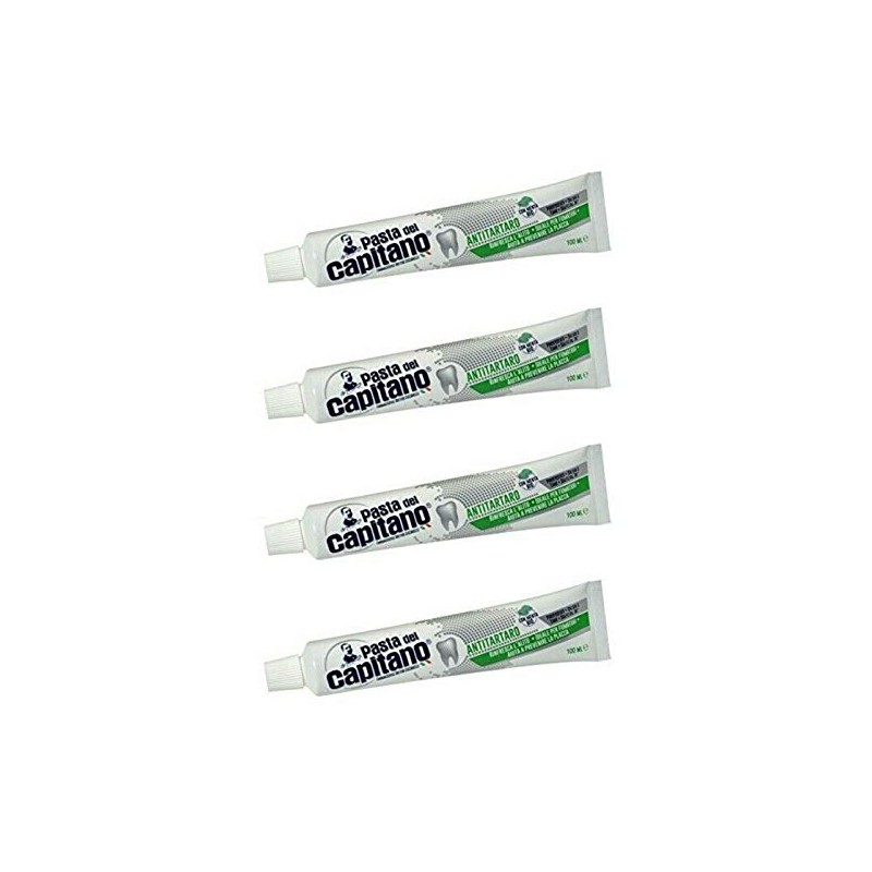 Pasta del Capitano Antitartaro Toothpaste, 100 ml, Pack of 4