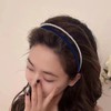 Pearl Headband Satin Black Adult Hair Band Wedding Hair Accessory