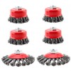 ChgImposs Wire Wheel 6 Pack 4 Inch Angle Grinder Wire