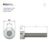 Accu - M6 x 65mm Cap Head Screws (DIN 912)