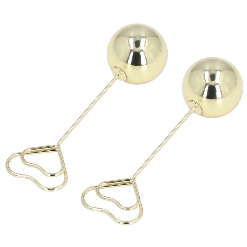 2Pcs Table Number Holder Heart Shaped Firm Stable Premium Metal