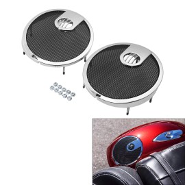 TCMT 6.5" Saddlebag Speaker Lid Grills Fit For Indian Chieftain 14-18 Roadmaster 15+