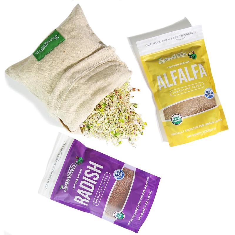 Sproutman®'s Hemp Sprout Bag - Just Dip in Water, Hang
