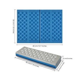 ds. distinctive style Fold Hiking Seat Pad, 2 Pieces Camping Portable Aluminium Film Foam Seat Pad for Outdoor