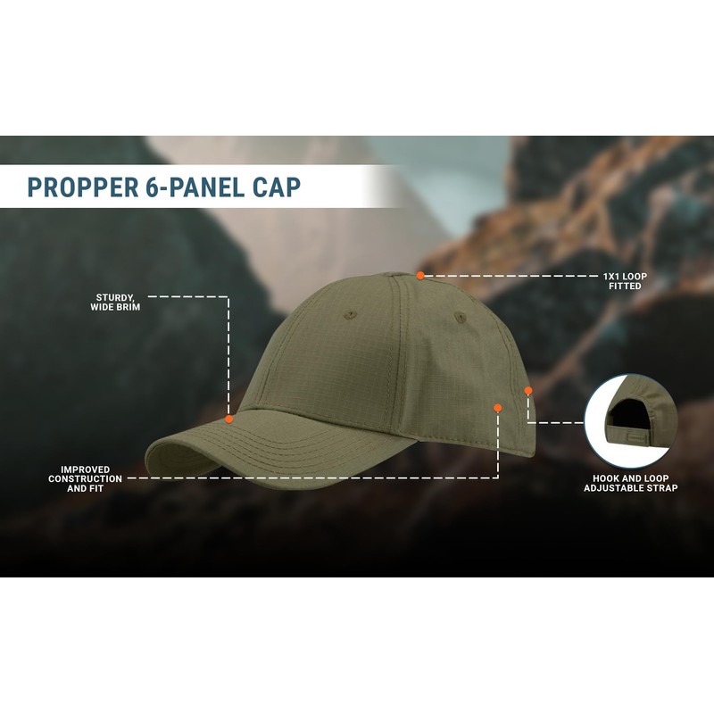 Propper Unisex 6 Panel Cap, Sheriff's Brown, One Size