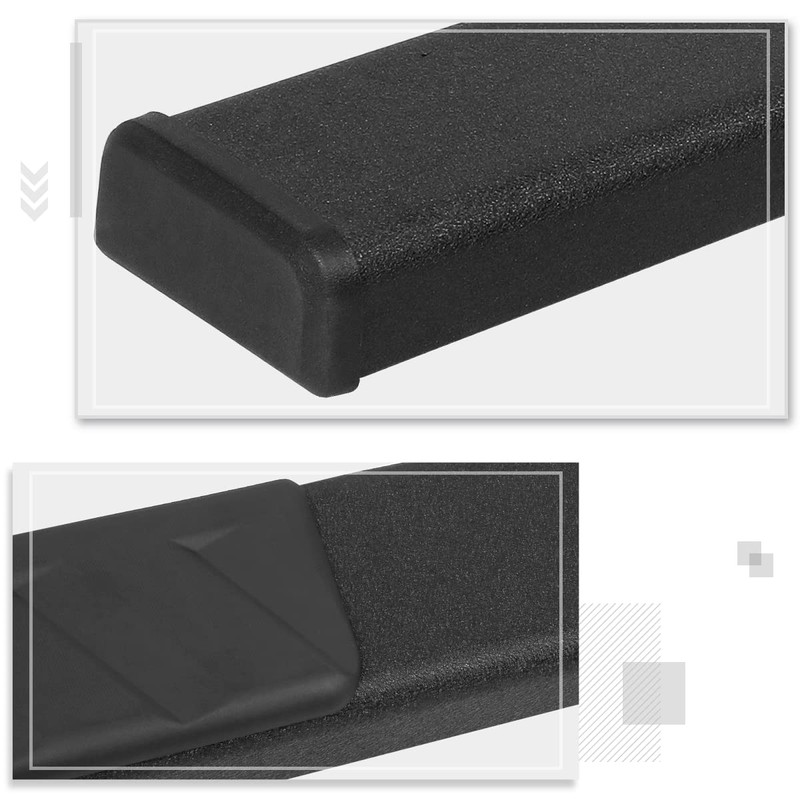 [Pair] 5 Inch Black Stainless Running Boards/Side Steps/Nerf Bars Compatible