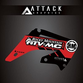 Attack Graphics Renegade Radiator Shroud Decal Red for Honda CR125R 2002-2007