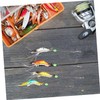 Kisangel 4pcs Shrimp Baits Realistic Soft Fishing Lures Hooks for