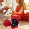 DELALO Elegant Ring Box with Velvet Lining and LED Lighting