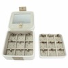 Dulwich Designs jewellery organiser |cream & mink two-tone earring box