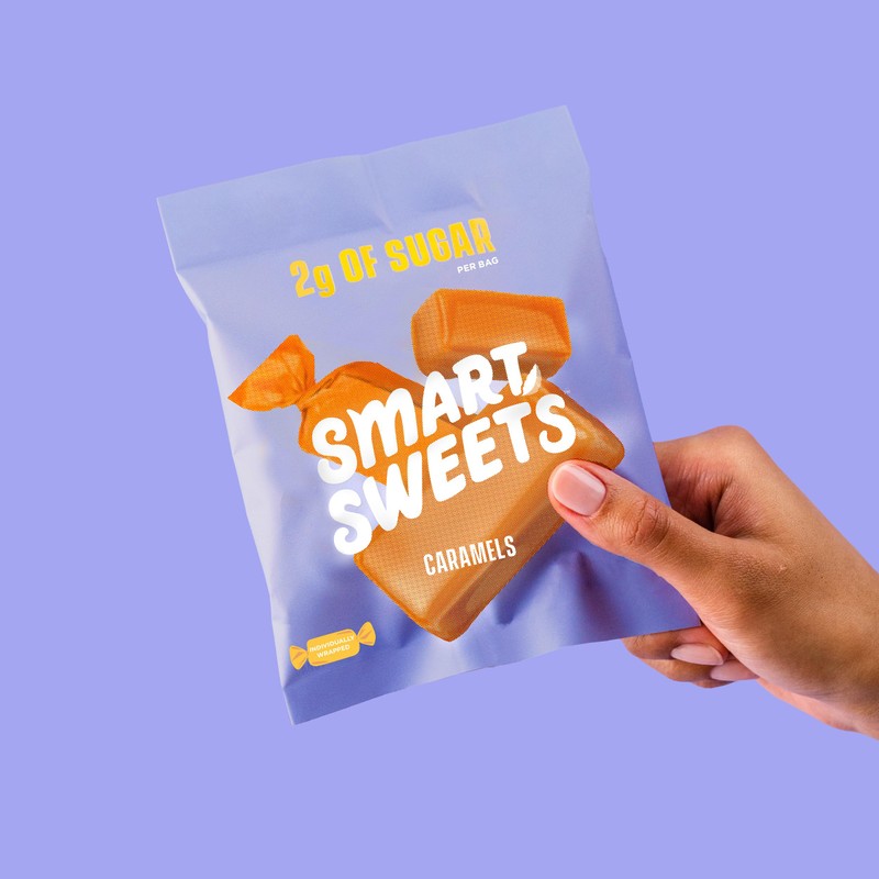 SmartSweets Soft Caramels, 45 gram pouches (pack of 14)