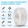 MOOKEERF 200FT 22/4 Fire Security Burglar Station Sound Alarm Control
