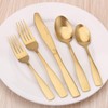 Matte Gold Silverware Set, Satin Finish 40-Piece Stainless Steel Flatware