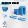 Storystore 400 Horseshoe Tile Spacers, 1/16-Inch U-Shaped 1/16"-400 Pcs, Blue