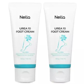 Nella 넬라 우레아 10 풋크림 100g, 2개 /발각질제거 굳은살제거 [[2+1] 풋크림 3개] Nella Urea 10 Foot Cream 100g, 2 pcs / Callus Remover [[2+1] 3 Foot Creams]