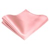 TIE G Solid Satin Color Formal Necktie and Pocket Square