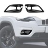 HTHE Exterior Front Fog Light Bezel Frame Cover Trim Front