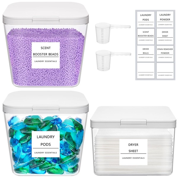 Lifewit Lifewit 3 Pack 0.72 Gal Laundry Pods container &
